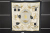 Authentic HERMES Carre 90 Scarf "LES VOITURES A TRANSFORMATION" Silk Black 0375K