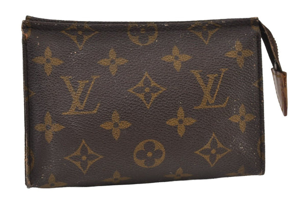 Auth Louis Vuitton Monogram Poche Toilette 15 M47546 Cosmetics Pouch Junk 0376J