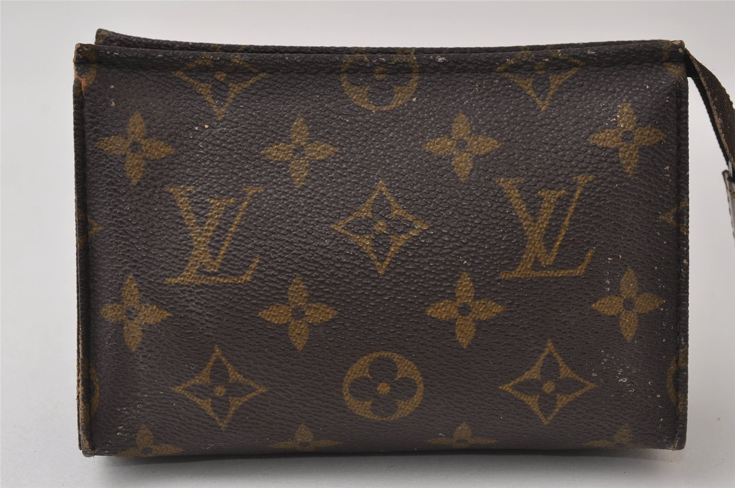 Auth Louis Vuitton Monogram Poche Toilette 15 M47546 Cosmetics Pouch Junk 0376J