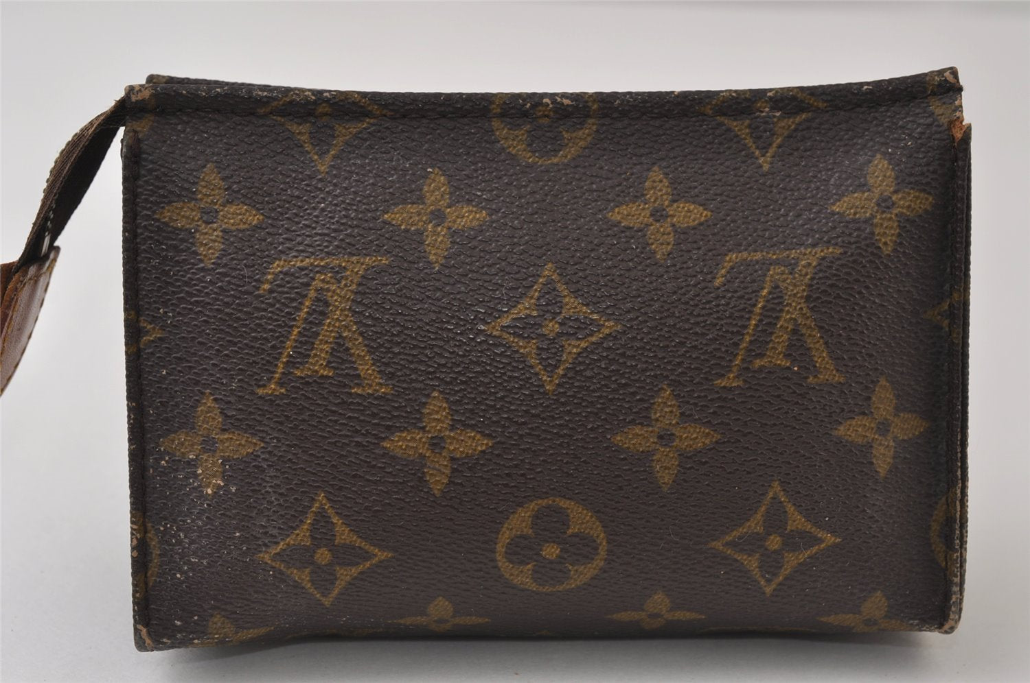 Auth Louis Vuitton Monogram Poche Toilette 15 M47546 Cosmetics Pouch Junk 0376J