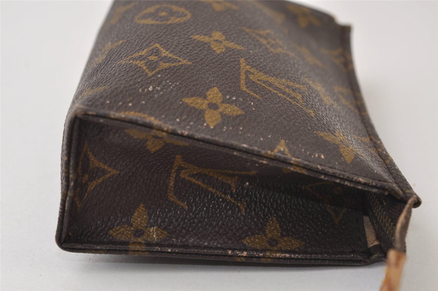 Auth Louis Vuitton Monogram Poche Toilette 15 M47546 Cosmetics Pouch Junk 0376J
