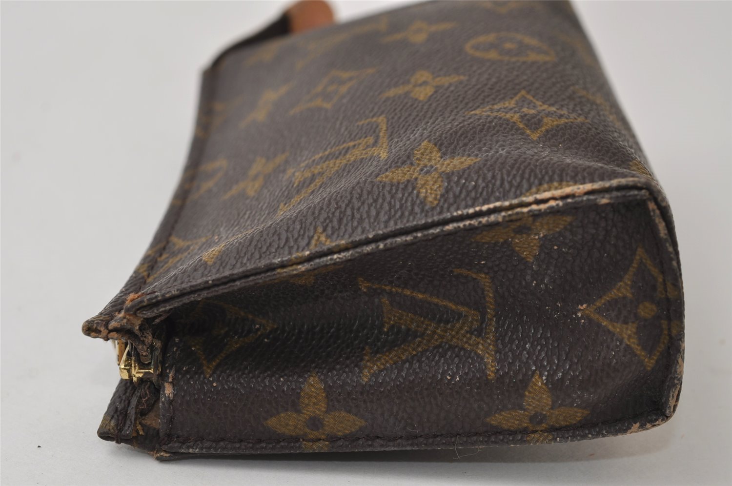 Auth Louis Vuitton Monogram Poche Toilette 15 M47546 Cosmetics Pouch Junk 0376J