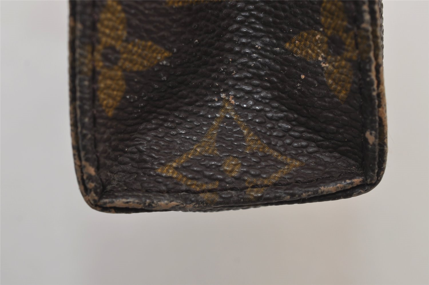 Auth Louis Vuitton Monogram Poche Toilette 15 M47546 Cosmetics Pouch Junk 0376J