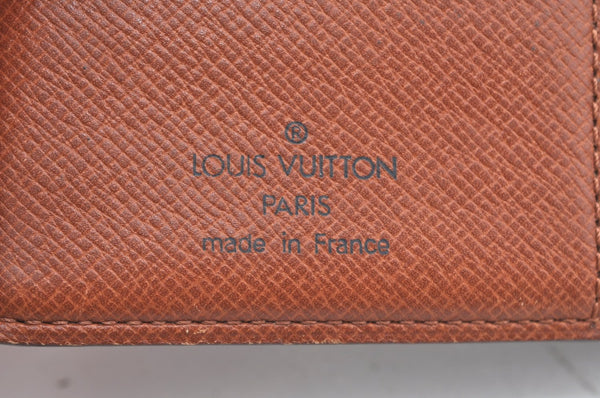 Auth Louis Vuitton Monogram Porte Monnaie Billets Viennois M61663 Wallet 0377H