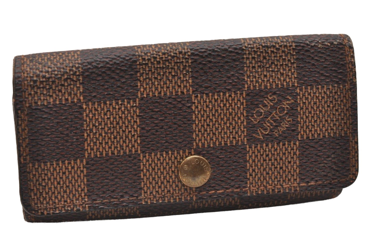 Authentic Louis Vuitton Damier Multicles 4 Key Case Holder N62631 LV 0377J