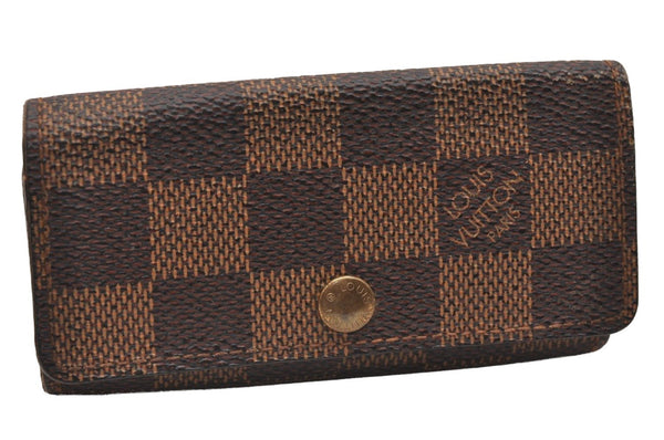 Authentic Louis Vuitton Damier Multicles 4 Key Case Holder N62631 LV 0377J