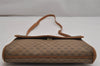 Authentic GUCCI Sherry Line Micro GG Shoulder Bag PVC Leather Brown Junk 0377K