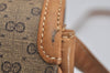 Authentic GUCCI Sherry Line Micro GG Shoulder Bag PVC Leather Brown Junk 0377K