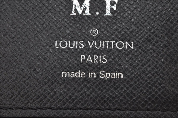 Authentic Louis Vuitton Taiga Zippy Wallet Vertical Long Black M32822 LV 0378J