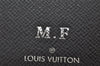 Authentic Louis Vuitton Taiga Zippy Wallet Vertical Long Black M32822 LV 0378J