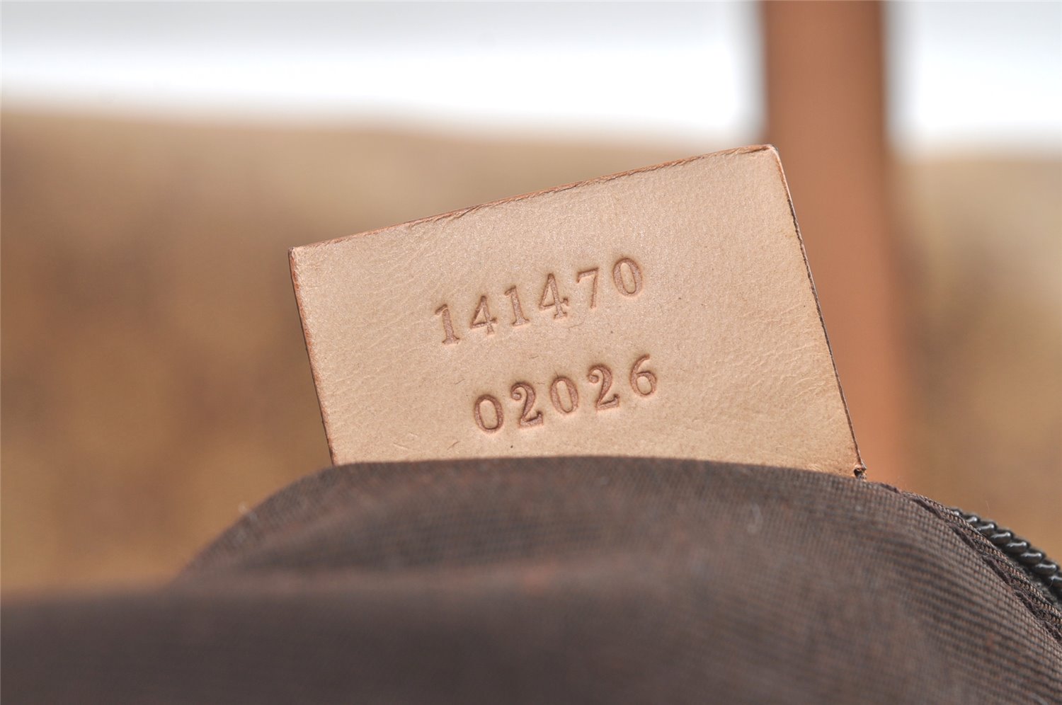 Authentic GUCCI Abbey Shoulder Tote Bag GG Canvas Leather 141470 Beige 0378K