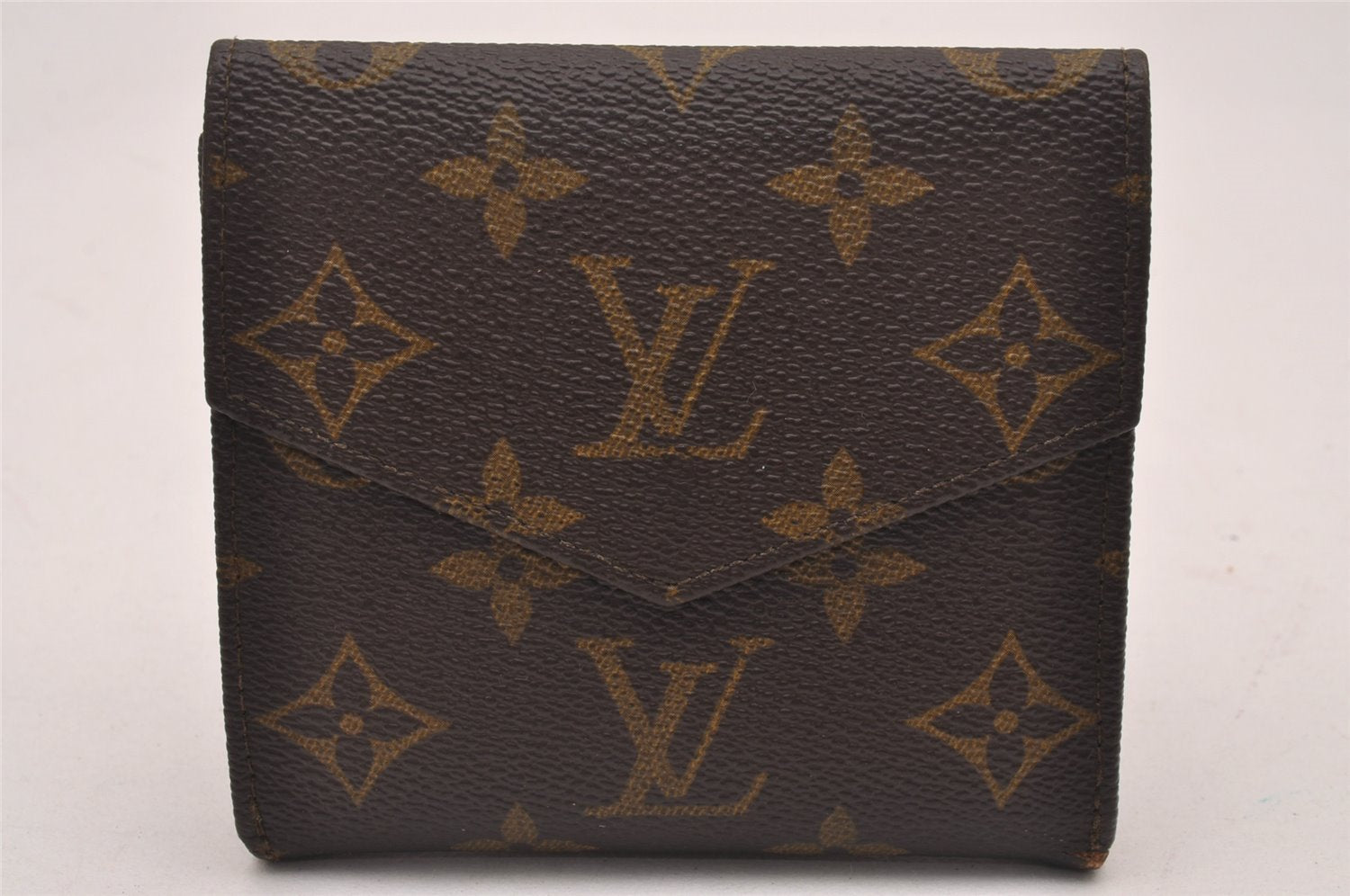 Authentic Louis Vuitton Monogram Porte Monnaie Billets Wallet M61660 Junk 0379J