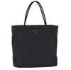 Authentic PRADA Nylon Tote Hand Bag Purse Black 0379K