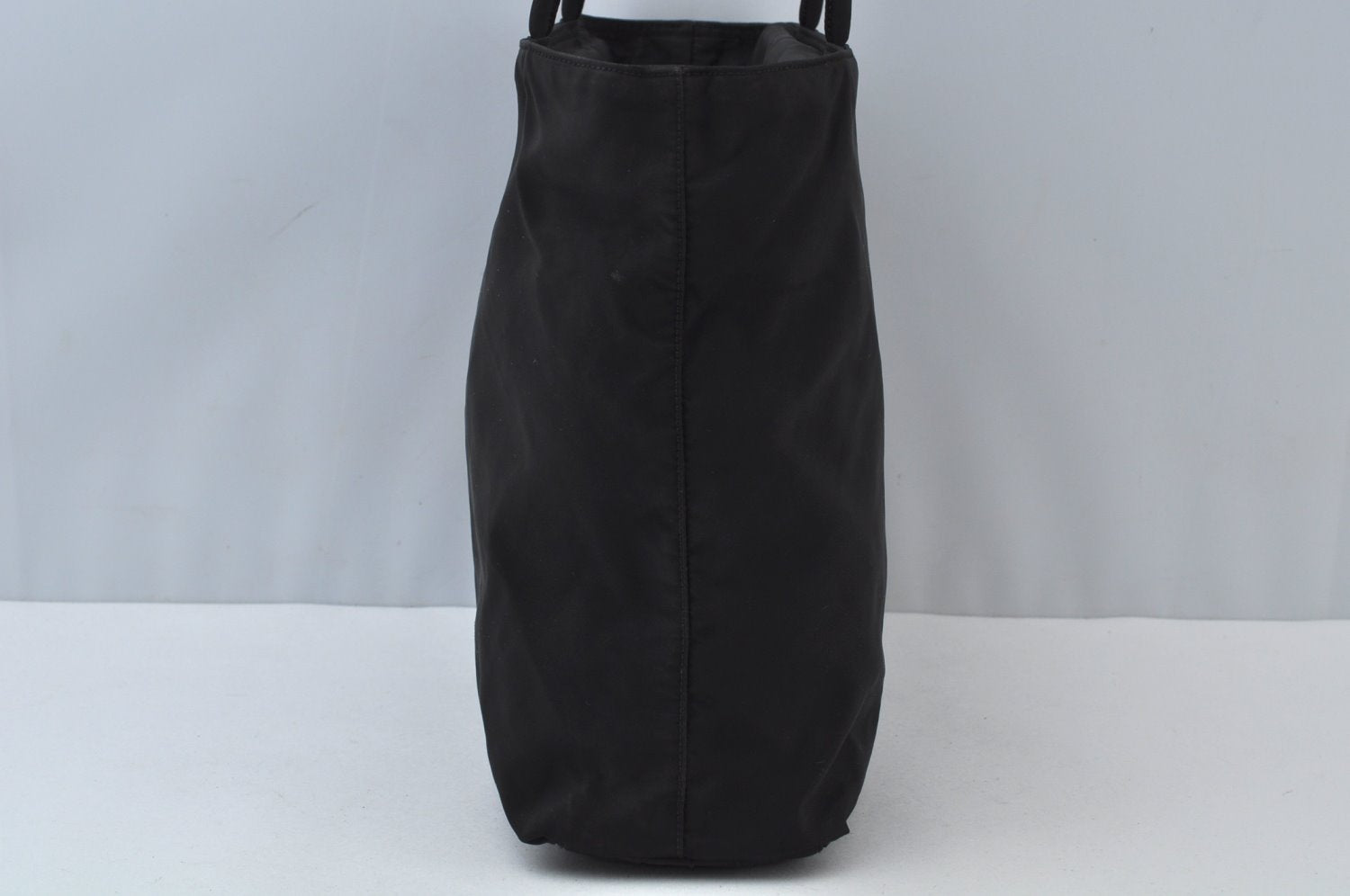 Authentic PRADA Nylon Tote Hand Bag Purse Black 0379K