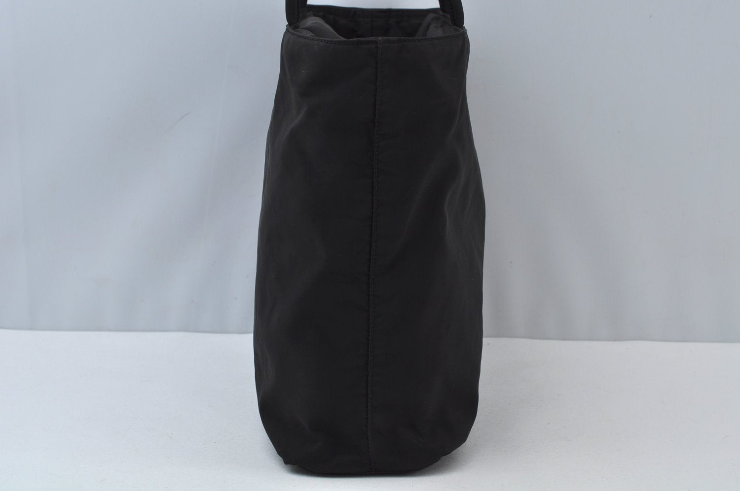 Authentic PRADA Nylon Tote Hand Bag Purse Black 0379K
