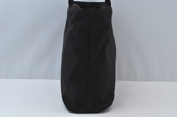 Authentic PRADA Nylon Tote Hand Bag Purse Black 0379K