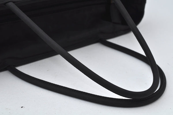 Authentic PRADA Nylon Tote Hand Bag Purse Black 0379K