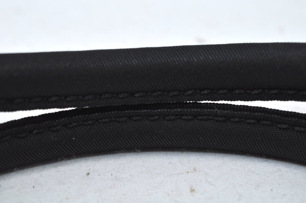 Authentic PRADA Nylon Tote Hand Bag Purse Black 0379K