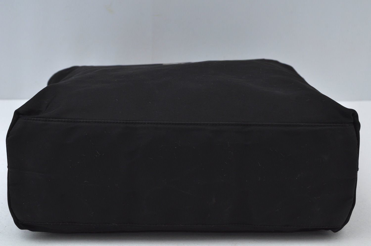 Authentic PRADA Nylon Tote Hand Bag Purse Black 0379K