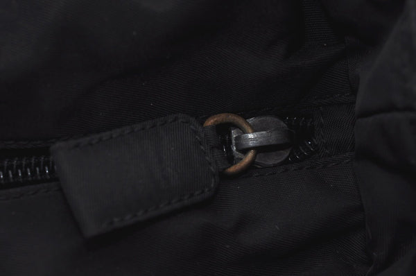 Authentic PRADA Nylon Tote Hand Bag Purse Black 0379K