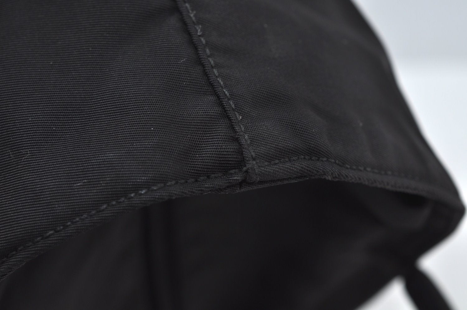Authentic PRADA Nylon Tote Hand Bag Purse Black 0379K