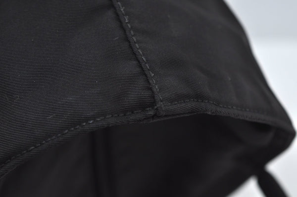 Authentic PRADA Nylon Tote Hand Bag Purse Black 0379K