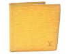 Auth Louis Vuitton Epi Porte Billet Carte Credit Monnaie Wallet Yellow LV 0380J