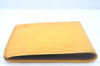 Auth Louis Vuitton Epi Porte Billet Carte Credit Monnaie Wallet Yellow LV 0380J