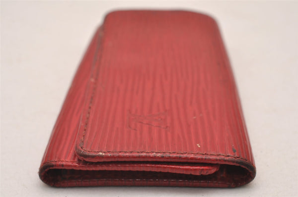 Authentic Louis Vuitton Epi Multicles 4 Key Case Red M63827 LV 0381J