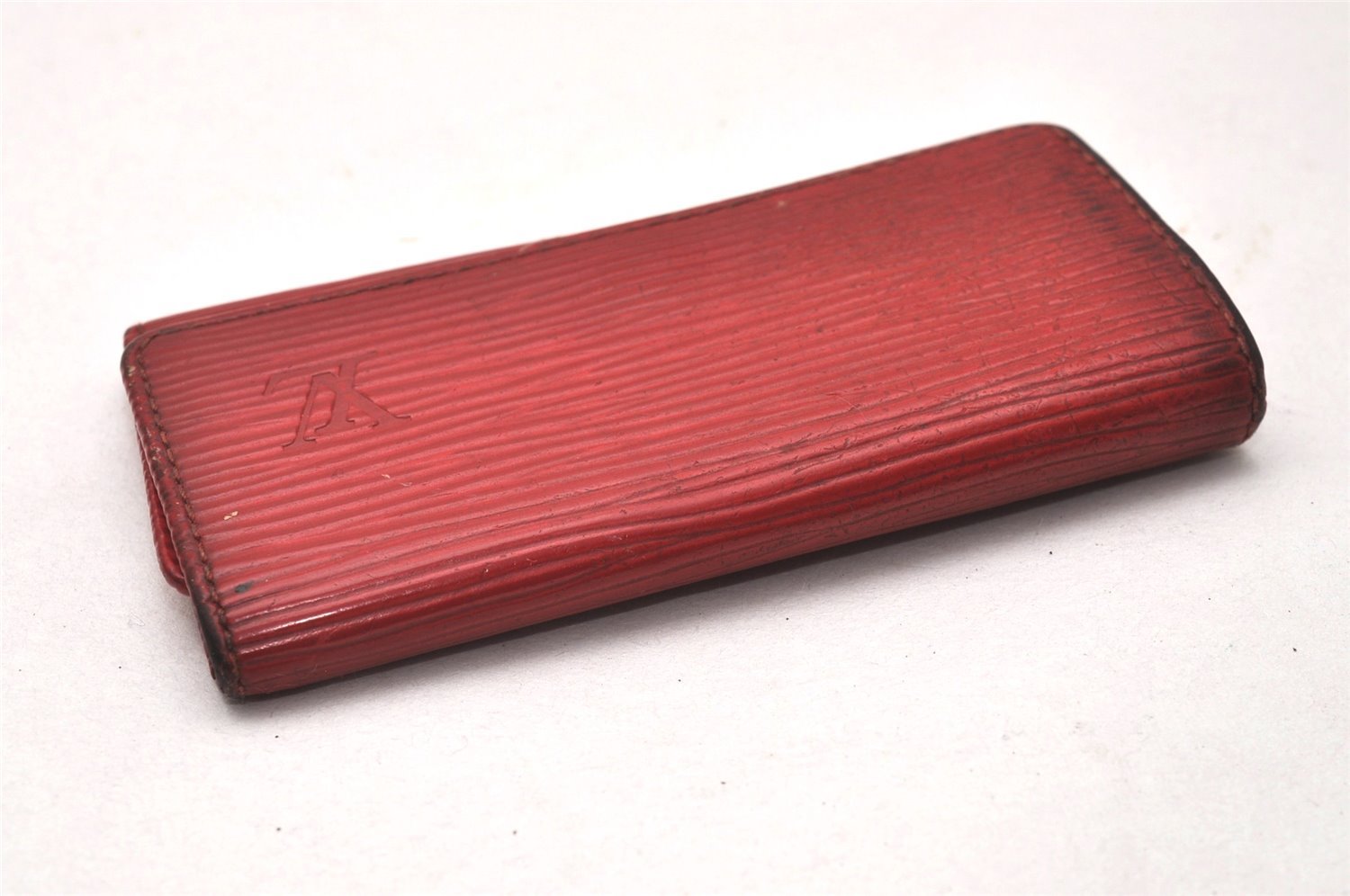 Authentic Louis Vuitton Epi Multicles 4 Key Case Red M63827 LV 0381J