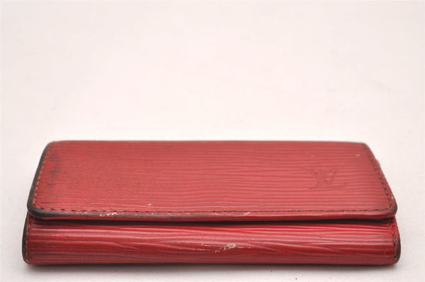 Authentic Louis Vuitton Epi Multicles 4 Key Case Red M63827 LV 0381J