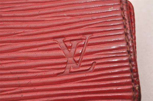 Authentic Louis Vuitton Epi Multicles 4 Key Case Red M63827 LV 0381J