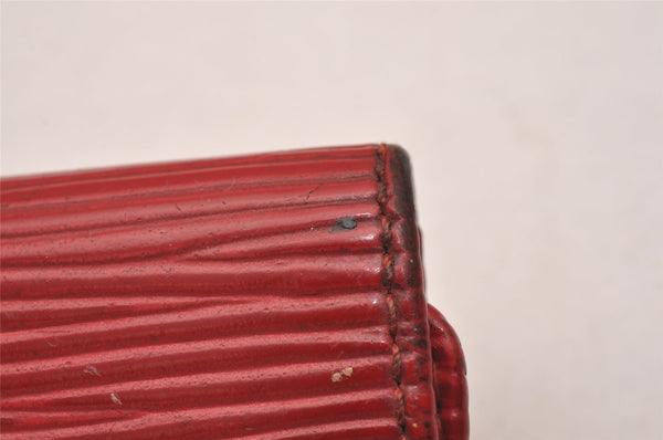 Authentic Louis Vuitton Epi Multicles 4 Key Case Red M63827 LV 0381J