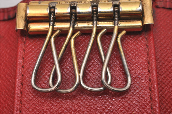 Authentic Louis Vuitton Epi Multicles 4 Key Case Red M63827 LV 0381J