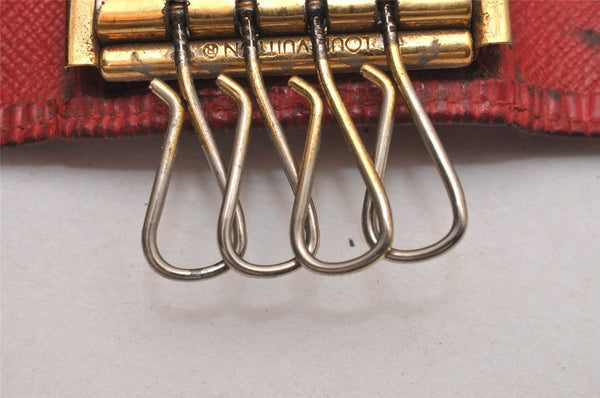 Authentic Louis Vuitton Epi Multicles 4 Key Case Red M63827 LV 0381J