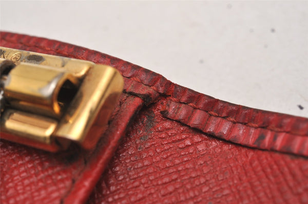 Authentic Louis Vuitton Epi Multicles 4 Key Case Red M63827 LV 0381J