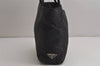 Authentic PRADA Vintage Nylon Tessuto Tote Hand Bag Black 0382K