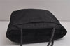 Authentic PRADA Vintage Nylon Tessuto Tote Hand Bag Black 0382K