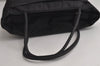 Authentic PRADA Vintage Nylon Tessuto Tote Hand Bag Black 0382K