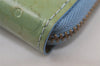 Authentic Louis Vuitton Vernis Bloom Bifold Wallet Light Green M91016 LV 0384J