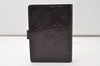 Auth Louis Vuitton Vernis Agenda PM Notebook Cover Wine Red R21072 Junk 0385J