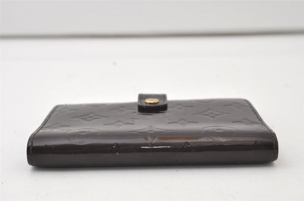 Auth Louis Vuitton Vernis Agenda PM Notebook Cover Wine Red R21072 Junk 0385J