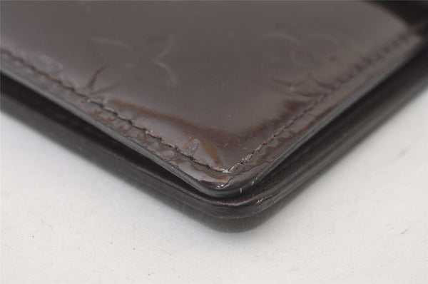 Auth Louis Vuitton Vernis Agenda PM Notebook Cover Wine Red R21072 Junk 0385J