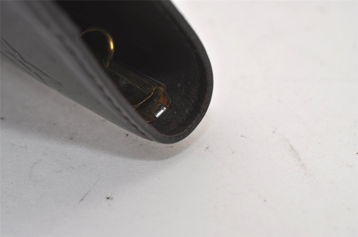 Auth Louis Vuitton Vernis Agenda PM Notebook Cover Wine Red R21072 Junk 0385J