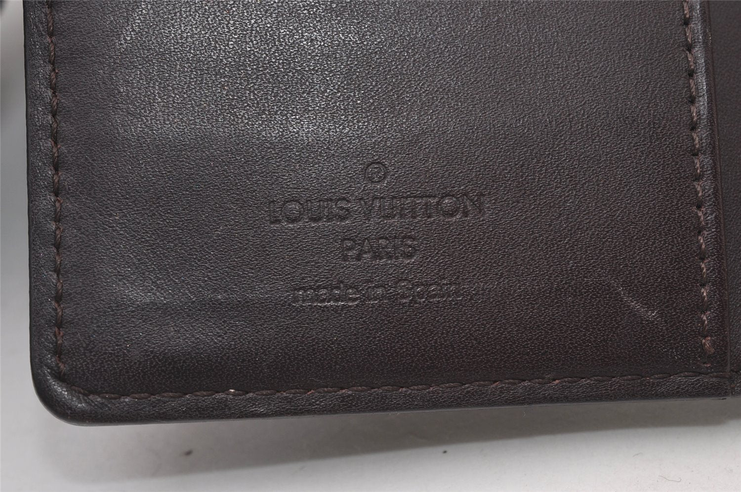 Auth Louis Vuitton Vernis Agenda PM Notebook Cover Wine Red R21072 Junk 0385J