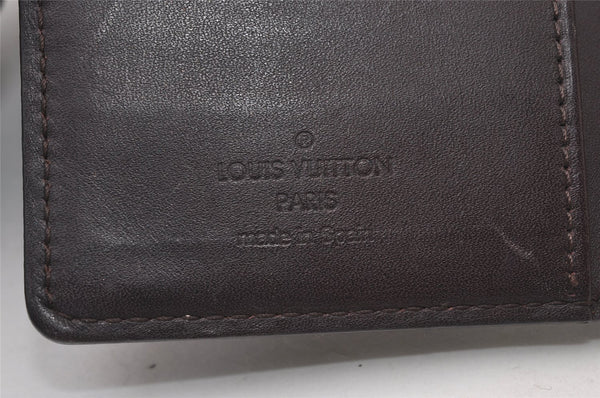 Auth Louis Vuitton Vernis Agenda PM Notebook Cover Wine Red R21072 Junk 0385J