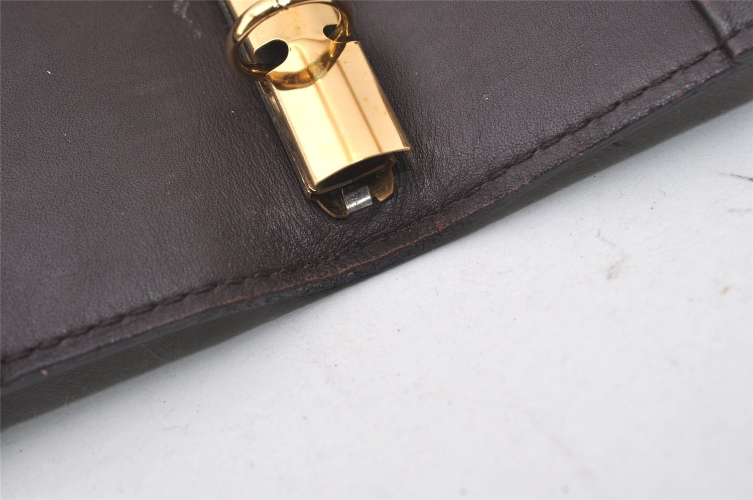 Auth Louis Vuitton Vernis Agenda PM Notebook Cover Wine Red R21072 Junk 0385J