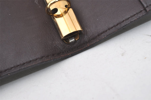 Auth Louis Vuitton Vernis Agenda PM Notebook Cover Wine Red R21072 Junk 0385J