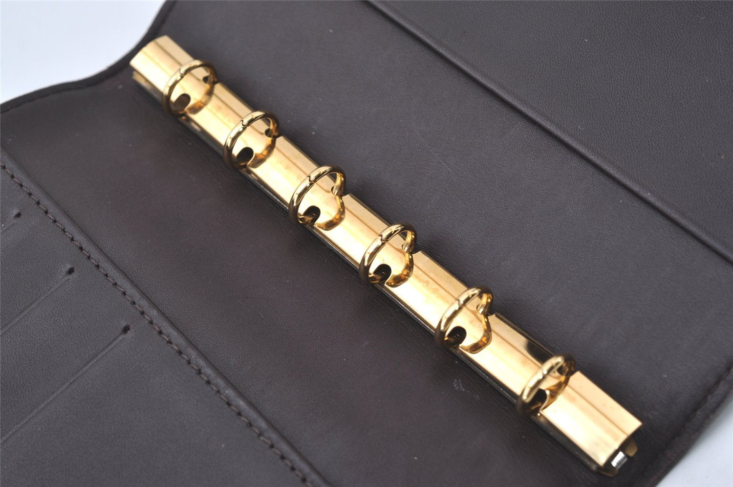 Auth Louis Vuitton Vernis Agenda PM Notebook Cover Wine Red R21072 Junk 0385J