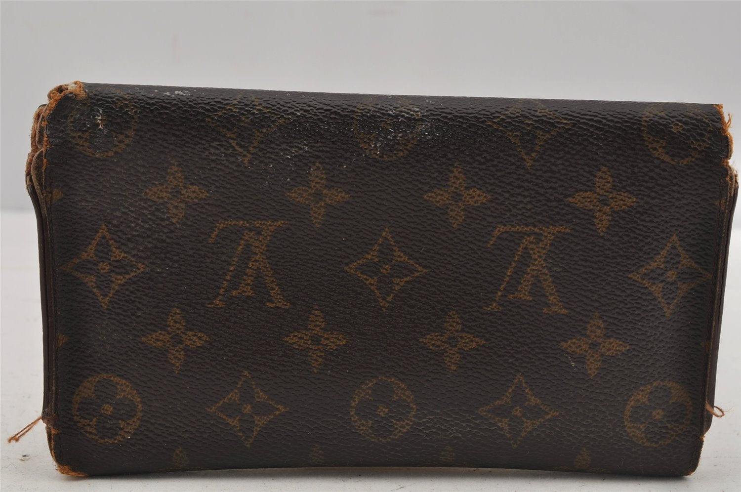 Authentic Louis Vuitton Monogram Bifold Long Wallet Purse 3Set LV 0386J